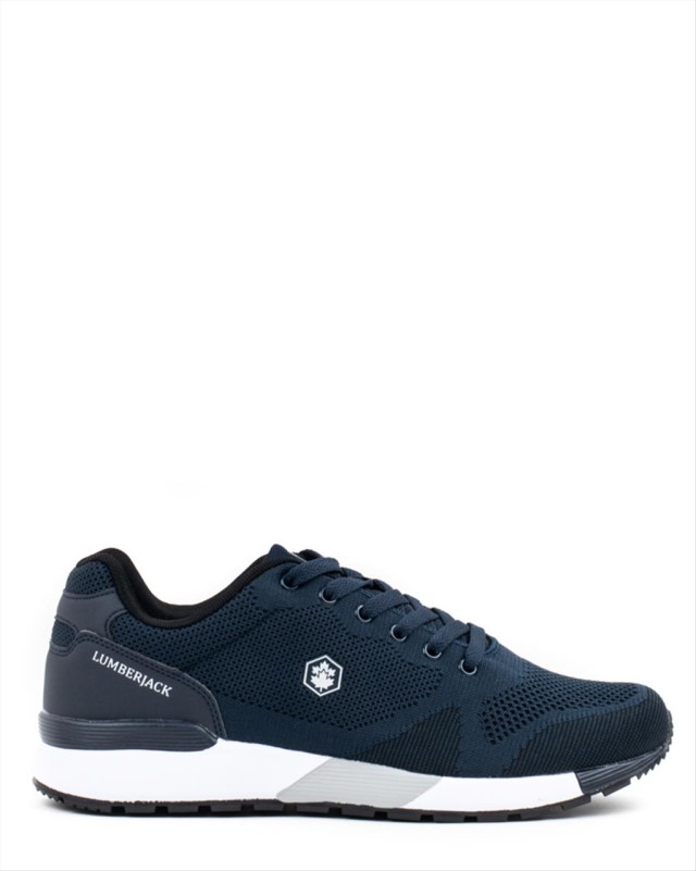 Lumberjack Sport Vendor Sneaker Knitwear -Nobesto Leather Ανδρικα Παπουτσια Μπλε
