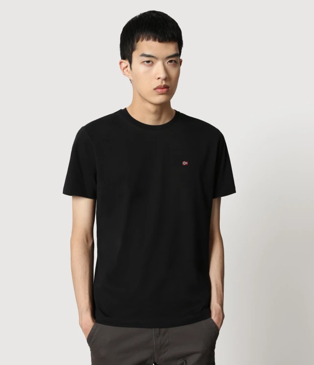 Napapijri Salis C Ss 1 Black 041 Ανδρικη Μπλουζα Μαυρη