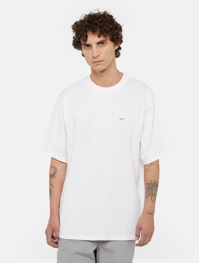 Dickies Clancy Heavyweight Tee Ss White Ανδρική Μπλούζα Λευκή