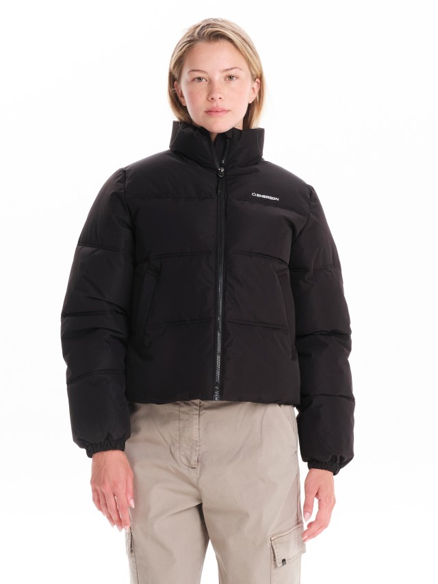 Emerson Womens Puffer Jacket Γυναικείο Μπουφάν Μαύρο