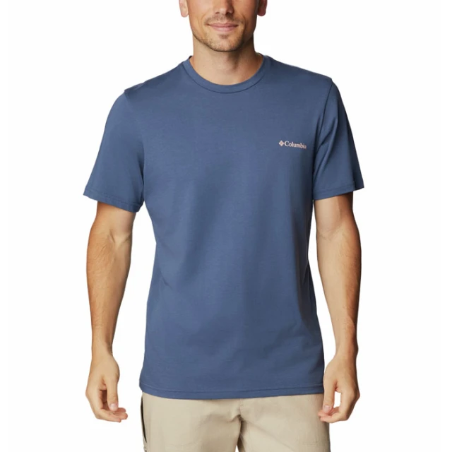 Columbia Rapid Ridge™ Back Graphic Tee II Ανδρική Polo Μπλούζα Μπλε