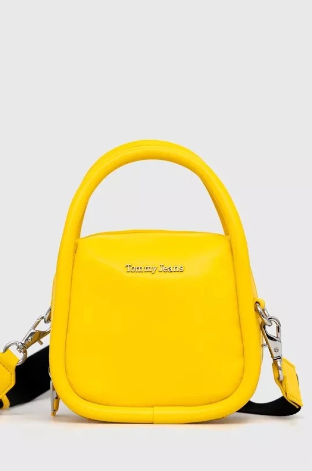 Tommy Hilfiger Tjw Femme Flap Crossover Γυναικεια Τσαντα Κίτρινη