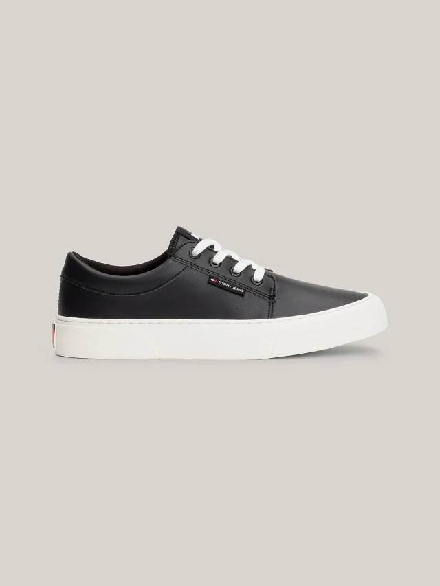 Tommy Hilfiger Tjm Vulc. Skate Derby Ess Ανδρικά Sneakers Μαύρα
