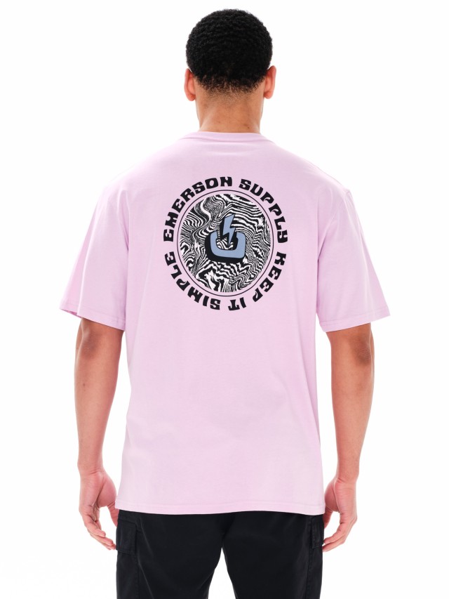 Emerson Mens s/s T-Shirt Ανδρική Μπλούζα Ροζ