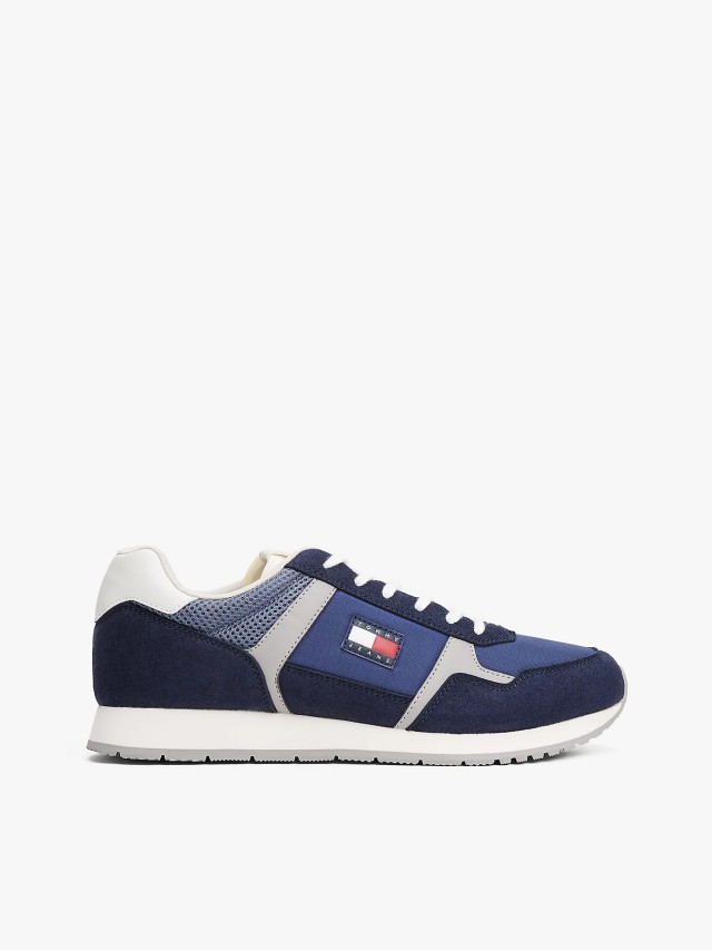 Tommy Hilfiger Tjm Runner Casual Ανδρικά Sneakers Μπλε
