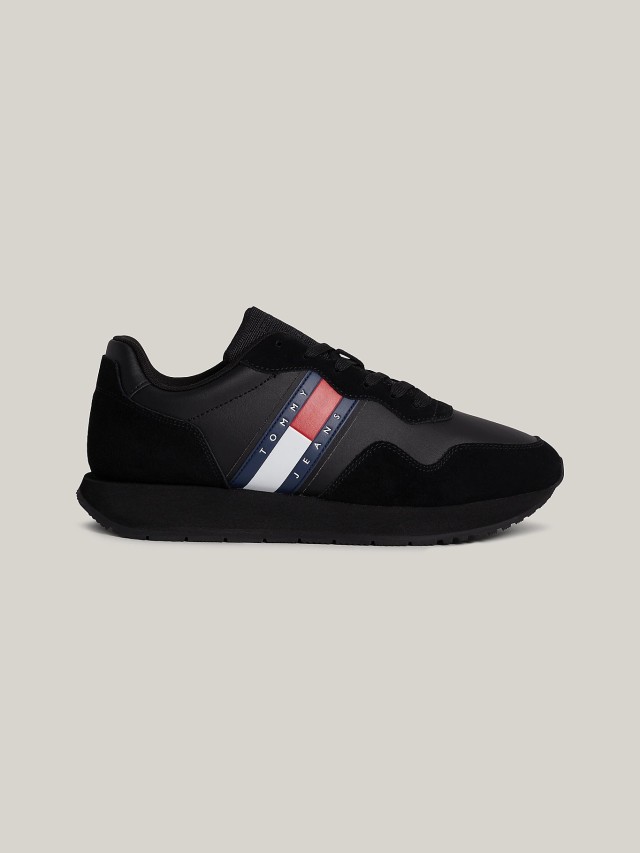 Tommy Hilfiger Tjm Modern Runner Ανδρικά Sneakers Μαύρο