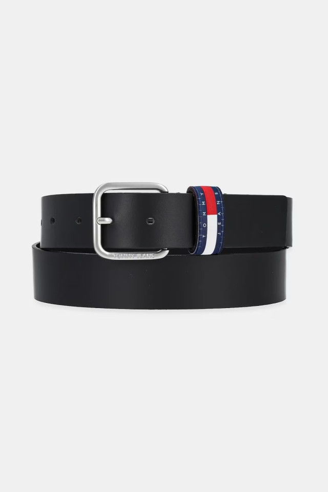 Tommy Hilfiger Tjm Ryan 3.5 Ανδρική Δερμάτινη Ζώνη Μαύρη