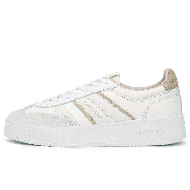 Tommy Hilfiger The Greenwich Edge Flatform Γυναικεία Sneakers Εκρού