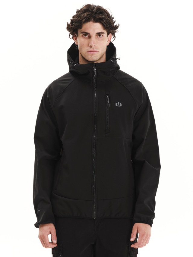 Emerson Mens Hooded Bonded Raglan Jacket Ανδρικό Μπουφάν Μαύρο