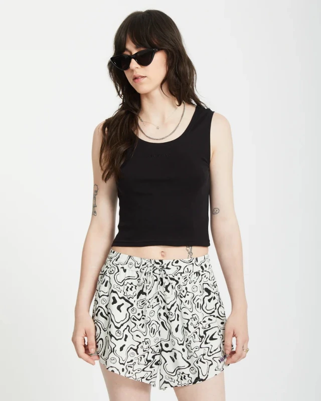 Volcom  Volcomstone Tight Tank Γυναικεία Μπλούζα Μαύρη