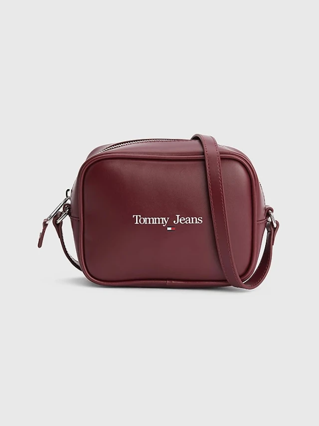 Tommy Hilfiger Tjw Essential Pu Camera Bag Γυναικεια Τσαντα Μπορντο