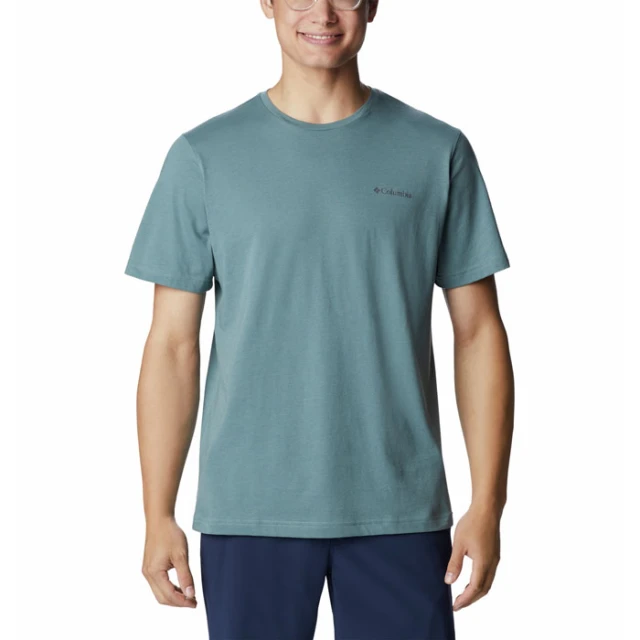 Columbia Thistletown Hills™ Short Sleeve Ανδρική Μπλούζα Πετρόλ