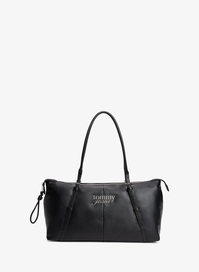 Tommy Hilfiger Tjw Bold Ew Tote Γυναικεία Τσάντα Μαύρη