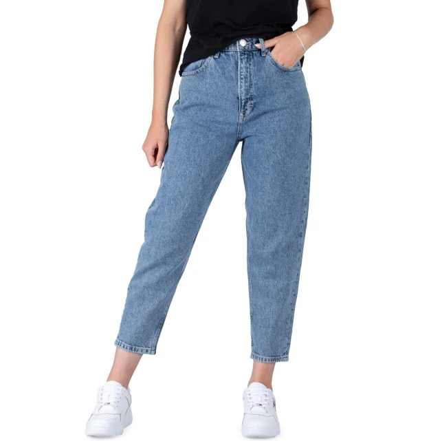 Tommy Hilfiger Mom Jean Uhr Tprd Df6115 Γυναικειο Παντελονι Τζιν Stone Wash