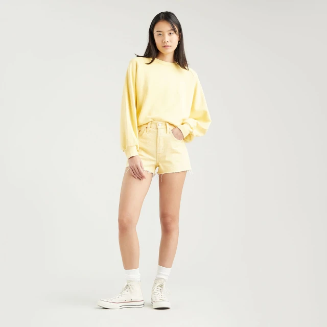 Levis 501 Original Short Yd Botanica Γυναικειο Σορτσ Τζιν Κιτρινο