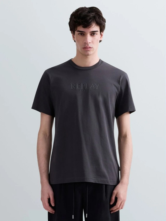 Replay Ανδρική Μπλούζα Γκρι