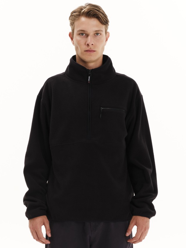 Emerson Mens Half Zip Fleece Ανδρικό Fleece Μαύρο