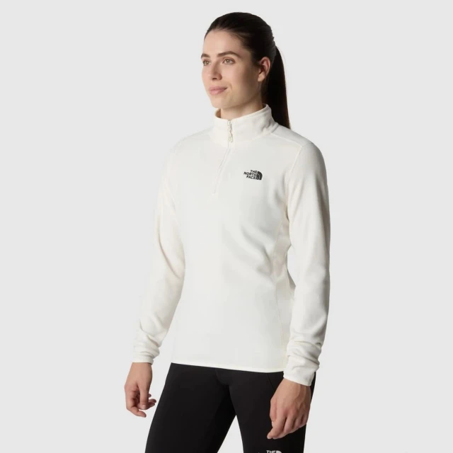 The North Face W 100 Glacier 1/4 Zip - Gardenia Γυναικείο Fleece Λευκό