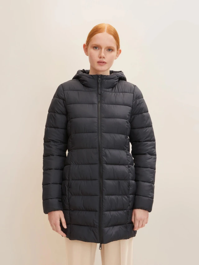 Tom Tailor Lightweight P Γυναικειο Μπουφαν Μαυρο