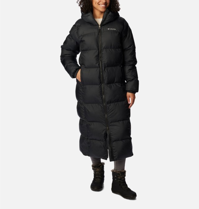 Columbia Puffect™ Long Jacket Γυναικείο Μπουφάν Μαύρο