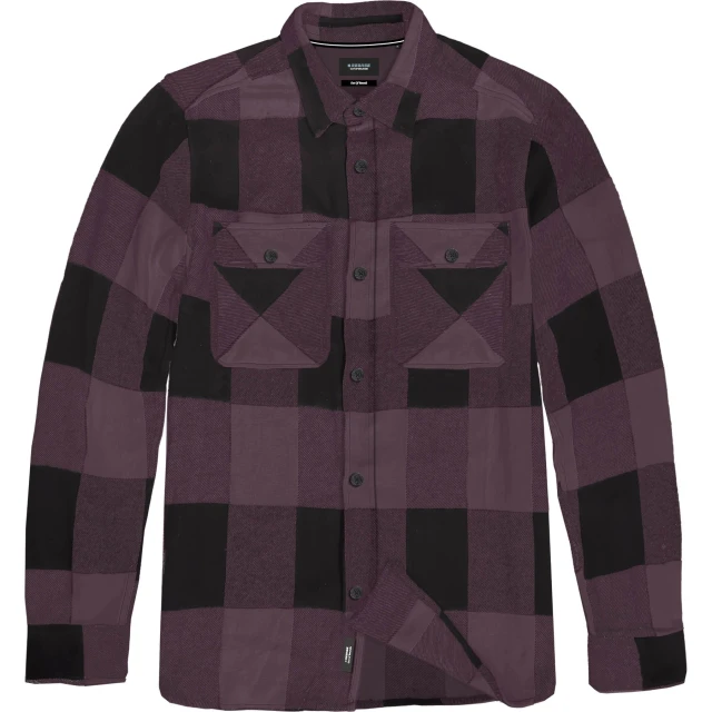 Rebase Ανδρικο Πουκαμισο flannel Καρω Μπορντο