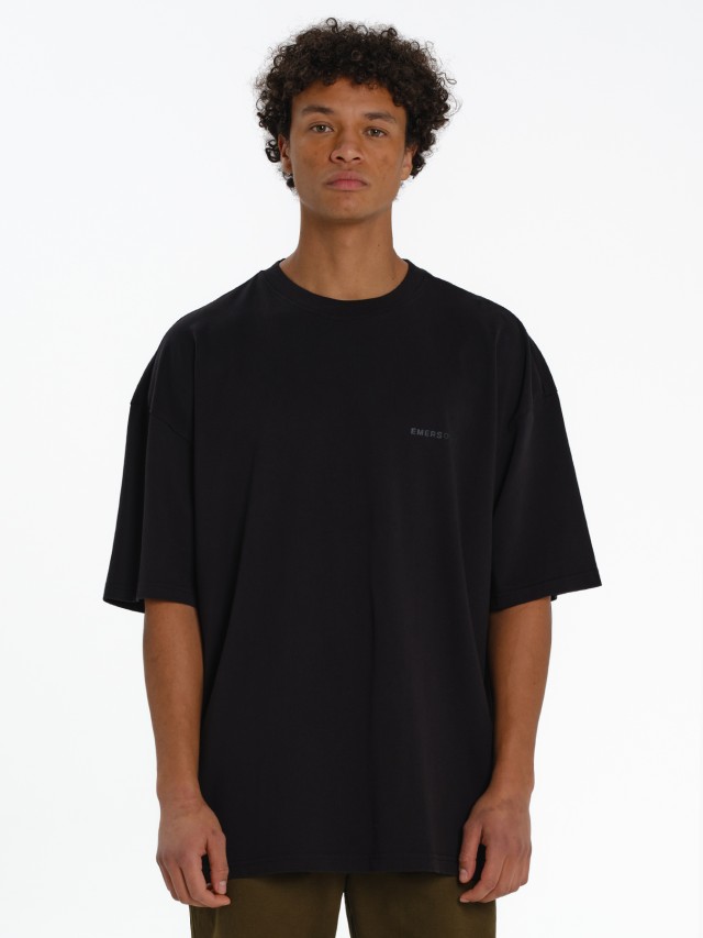 Emerson Mens s/s Oversized T-Shirt Ανδρική Μπλούζα Μαύρη