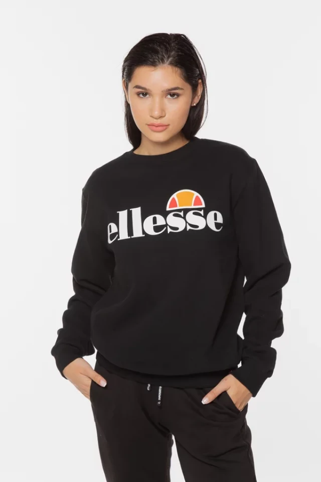 Ellesse Agata Sweatshirt Γυναικειο Φουτερ Μαυρο