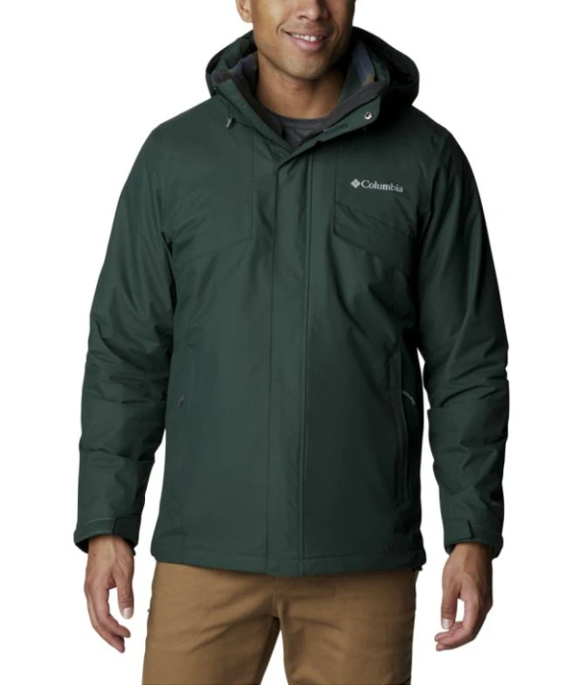 Columbia Bugaboo Ii Fleece Interchange Jacket Ανδρικο Μπουφαν Πρασινο