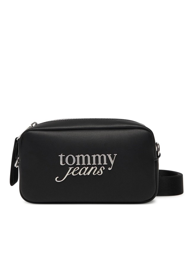 Tommy Hilfiger Tjw Bold Script Camera Bag Γυναικεία Τσάντα Μαύρη