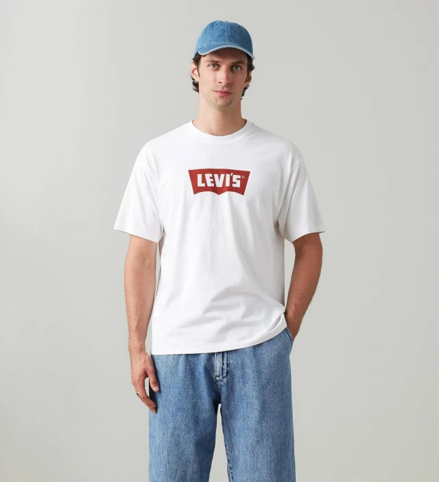 Levis Vintage Bw Graphic Tee Whites Ανδρική Μπλούζα Λευκή