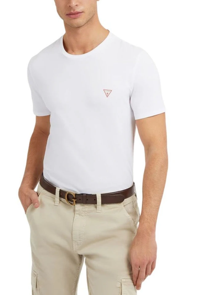 Guess CN SS CORE TEE Ανδρικη Μπλουζα Λευκο