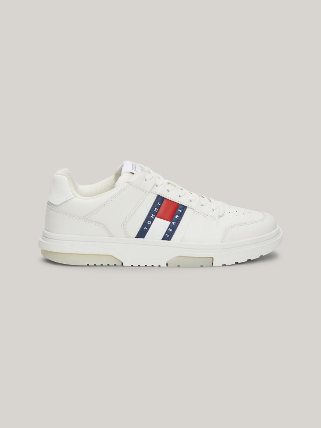 Tommy Hilfiger The Brooklyn Leather Ανδρικά Sneakers Εκρού
