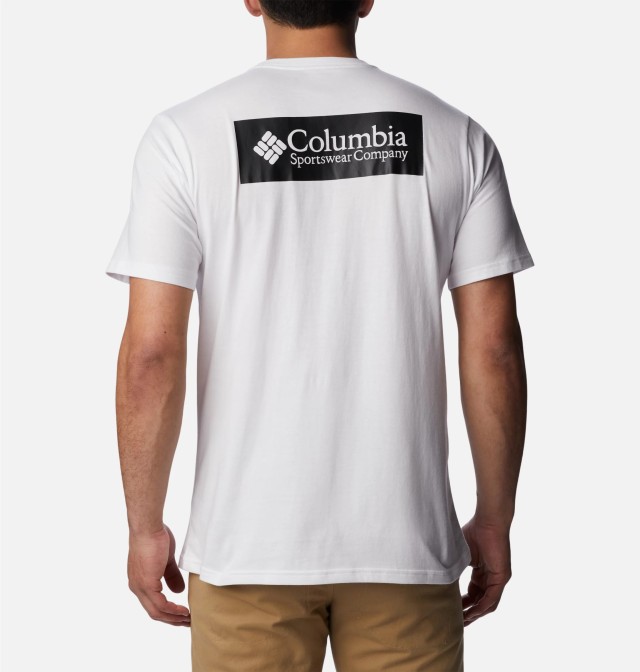 Columbia North Cascades™ Short Sleeve Tee Ανδρικη Μπλουζα Λευκο