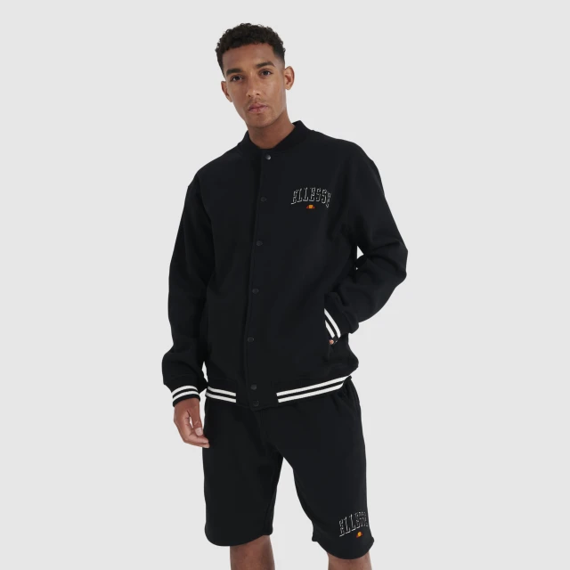 Ellesse Utah Jacket Ανδρικο Ζακετα Φουτερ Μαυρο