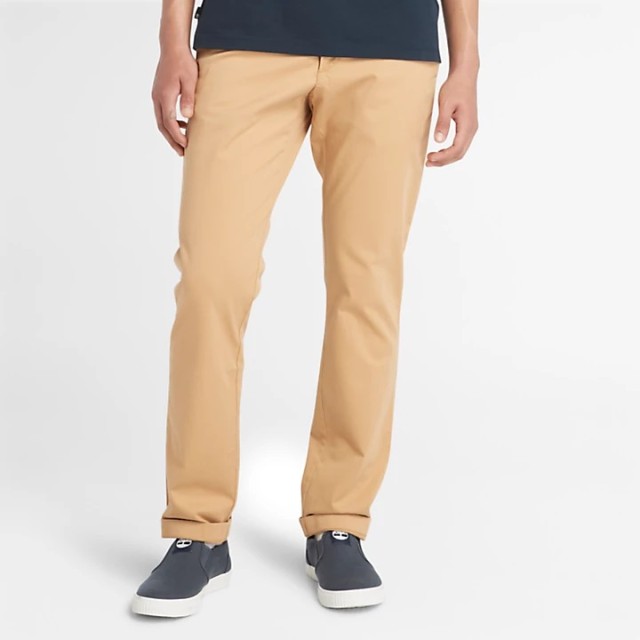 Timberland Claremont Stretch Twill Chino Pant  Light Wheat Boot Ανδρικό Παντελόνι Chino Μπεζ