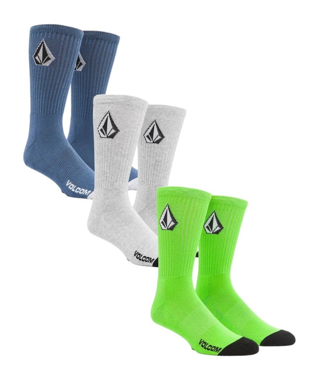 Volcom Fa24 Full Stone Sock 3pk Κάλτσες Μπλε