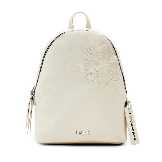 Desigual Back_Aquiles Mombasa Mini Ecru Γυναικεία Backpack Εκρού