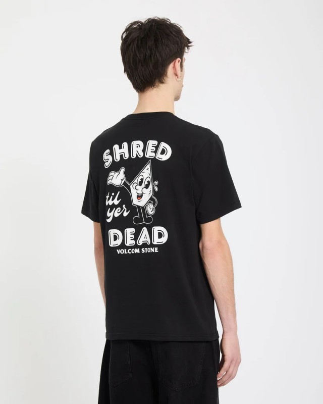 Volcom Miste Stone Bsc Sst Ανδρική Μπλούζα Μαύρη