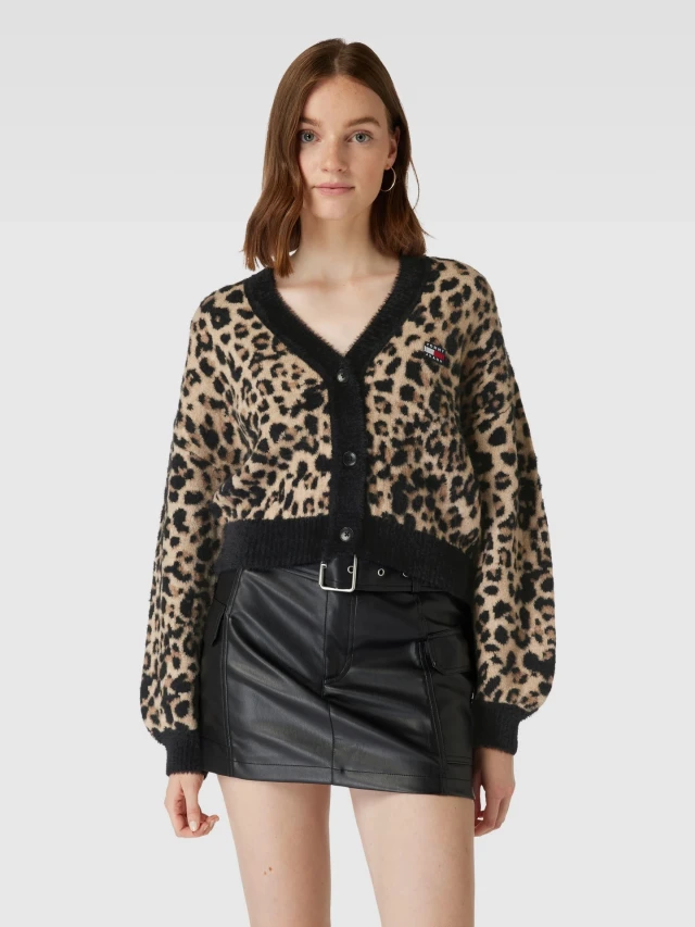 Tommy Hilfiger TJW LEO CARDIGAN Γυναικεια Ζακετα Λεοπαρ