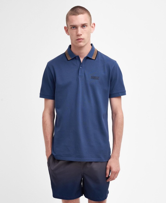 Washed Cobalt Barbour B.Intl Re-Amp Polo Ανδρική Μπλούζα Polo Μπλε
