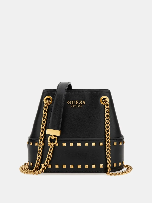 Guess Iseline Bucket Γυναικεία Τσάντα Μαύρη