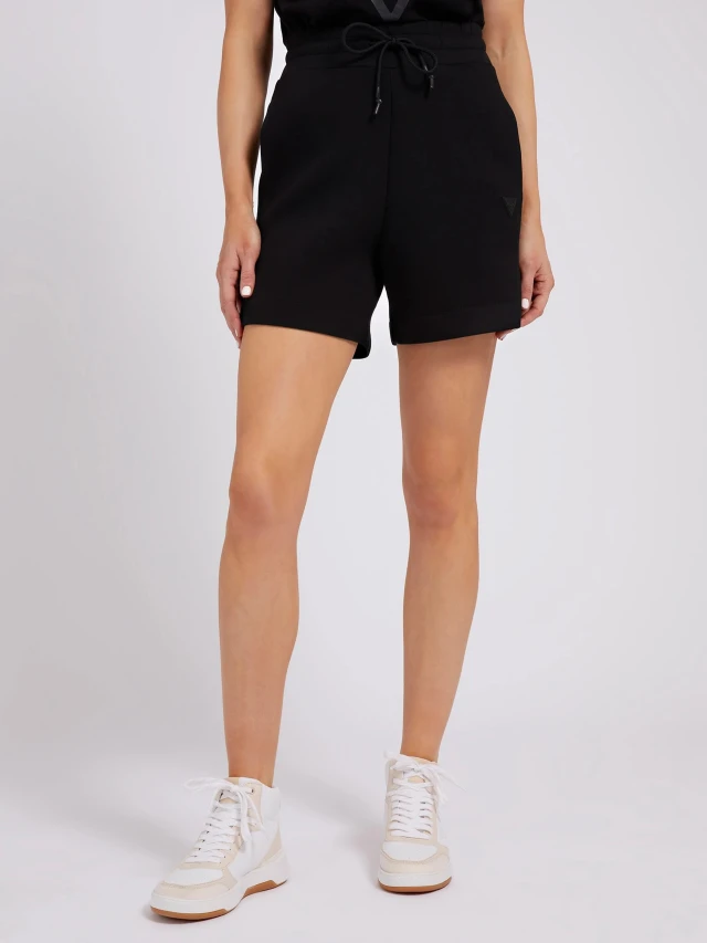Guess Shorts Γυναικειο Σορτσ Μαυρο