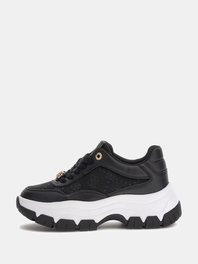 Guess Berrett2 Γυναικεία Sneakers Μαύρα