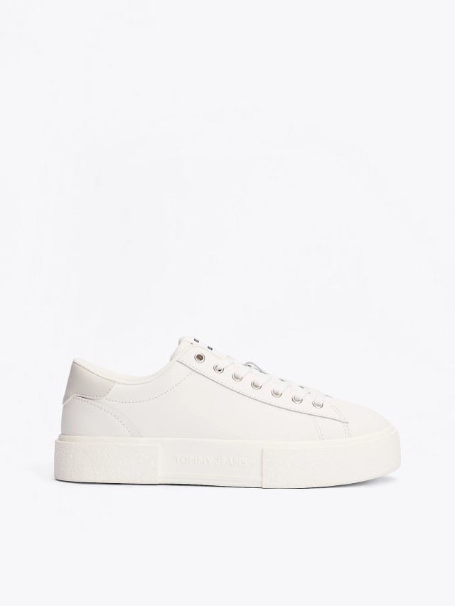 Tommy Hilfiger  Tjw Flatform Sneaker Γυναικεία Sneakers Εκρού