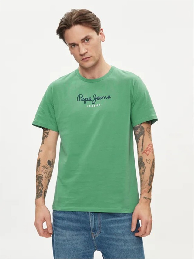 Pepe Jeans E2 Drop 2b Eggo N Ανδρική Μπλούζα Πράσινη
