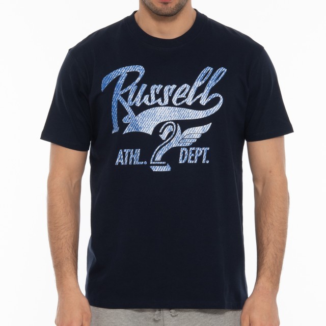 Russell Athletic Dept-S/S  Crewneck Tee Shirt Ανδρικη Μπλουζα Μπλε
