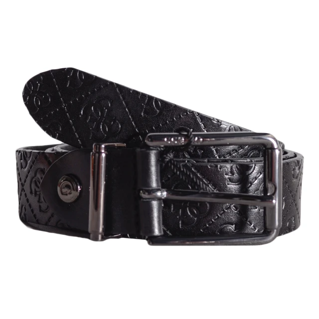 Guess Lea35 Adjustable Belt Ανδρικη Ζωνη Μαυρη