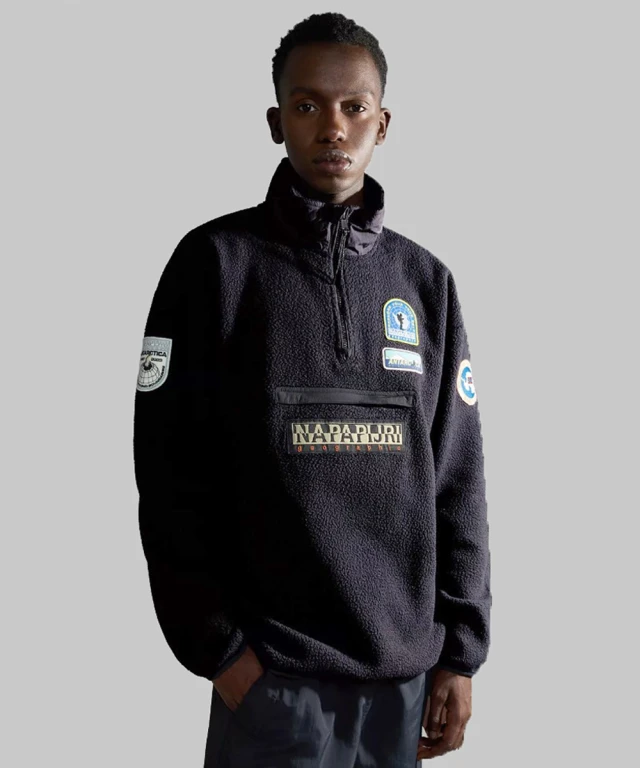 Napapijri T-Mcmurdo Hz Black Ανδρικό Fleece Μαύρο
