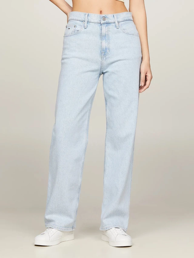 Tommy Hilfiger Betsy Md Ls Γυναικείο Παντελόνι Τζιν Χλωριο