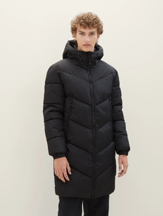 Tom Tailor Puffer Parka Ανδρικό Μπουφάν Μαύρο